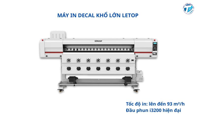 Máy in decal khổ lớn Letop tối ưu cho xưởng in